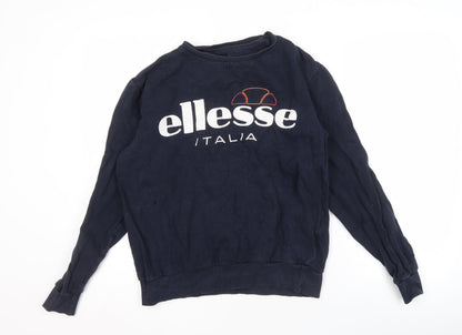 Mens UK Size M ellesse Blue Pullover Sweatshirt