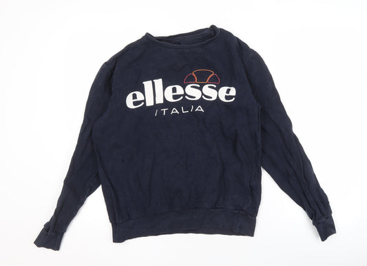 Mens UK Size M ellesse Blue Pullover Sweatshirt