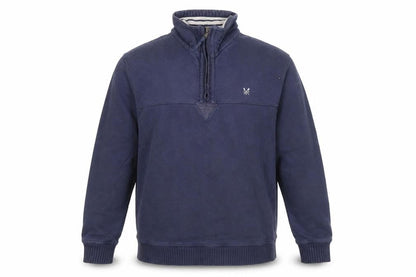 Crew Clothing Blue 1/4 Zip Sweatshirt S