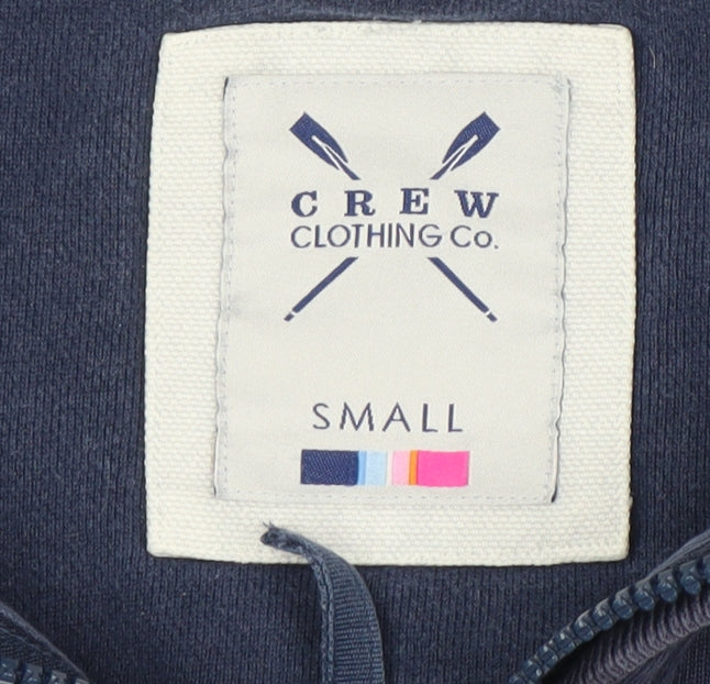Mens UK Size S Crew Clothing Blue 1/4 Zip Sweatshirt