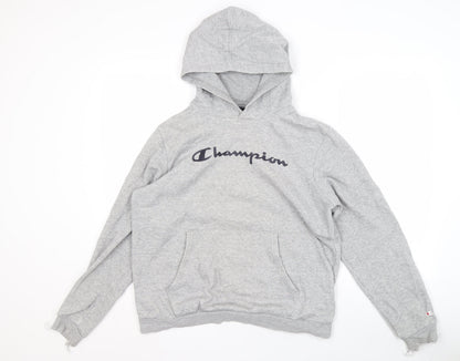Mens UK Size 2XL Champion Grey Pullover Hoodie