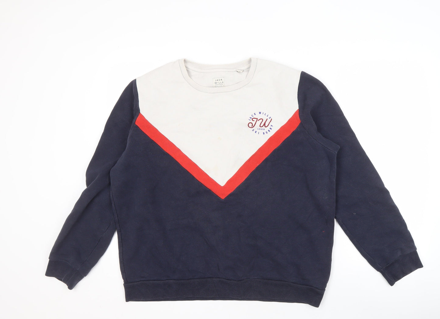 Womens UK Size 16 Jack Wills Multicoloured Pullover Sweatshirt