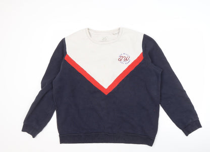Womens UK Size 16 Jack Wills Multicoloured Pullover Sweatshirt