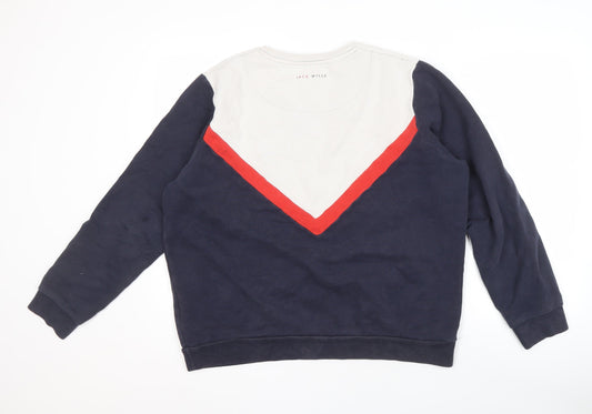 Womens UK Size 16 Jack Wills Multicoloured Pullover Sweatshirt