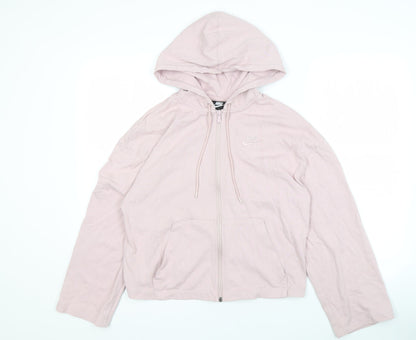 Nike Women's Pink Full Zip Hoodie Size S