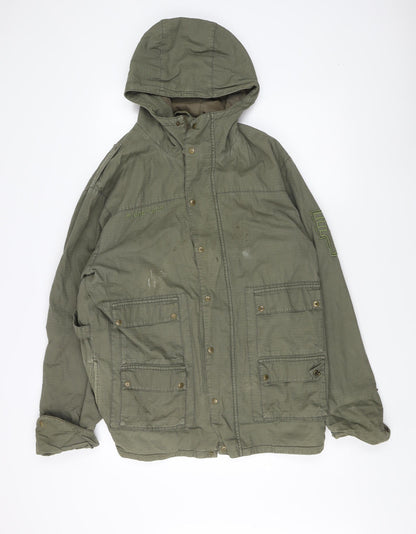 Mens UK Size L Fenchurch Green Military Jacket