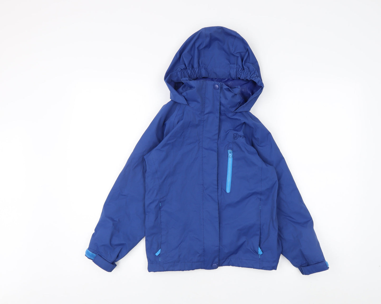 Higear Boys Blue Basic Jacket, Hooded, Size 7-8