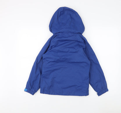 Higear Boys Blue Basic Jacket, Hooded, Size 7-8