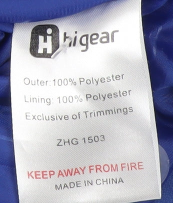 Higear Boys Blue Basic Jacket, Hooded, Size 7-8
