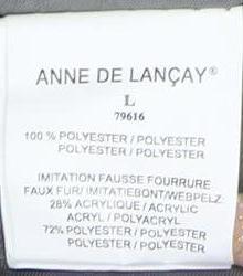 Womens UK Size L Anne De Lancay Grey Quilted Coat