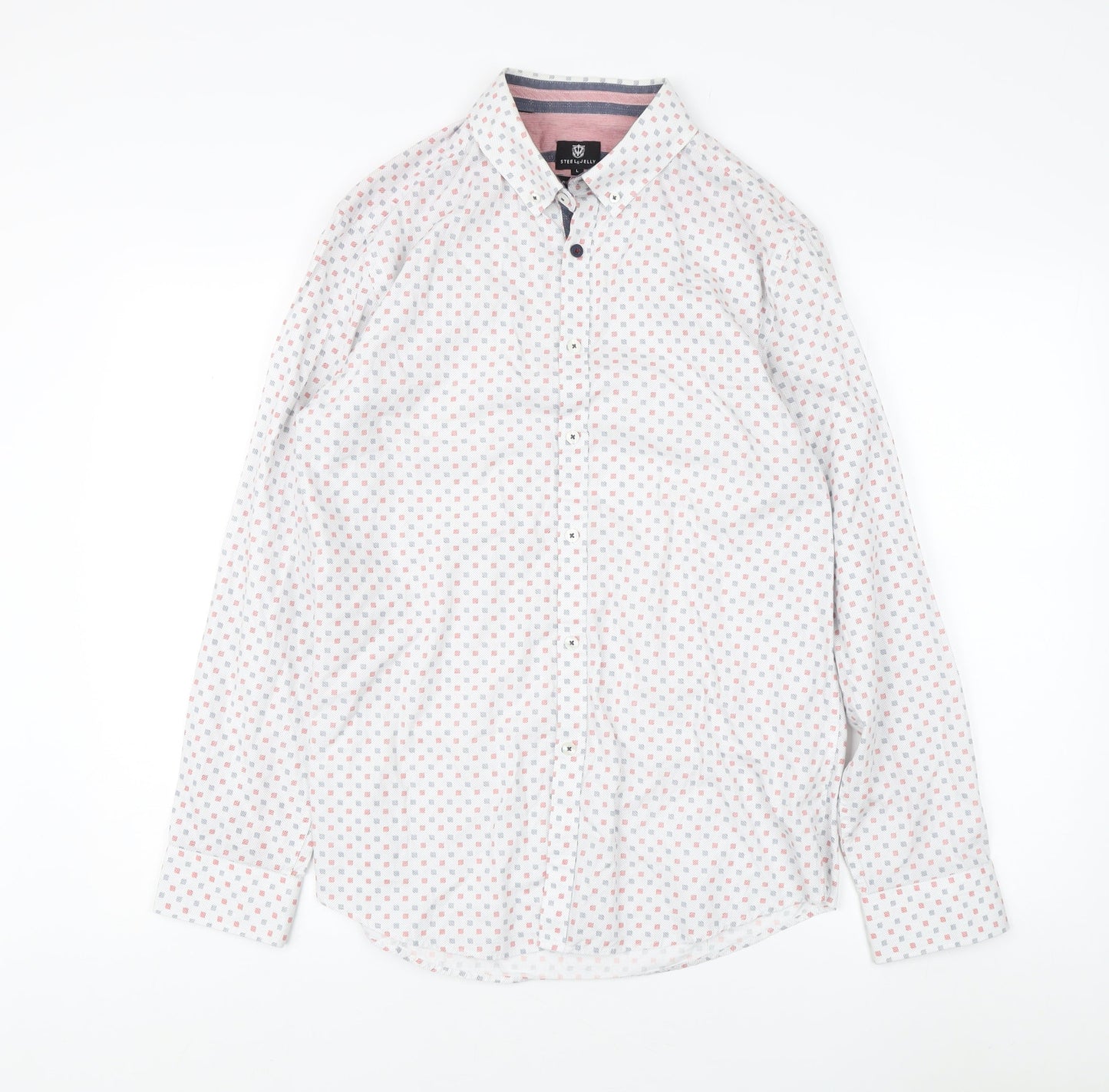 Steel & Jelly Men's Multicolour L Dress Shirt