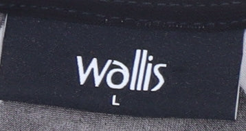 Wallis Women’s Black Geometric Viscose Dress L