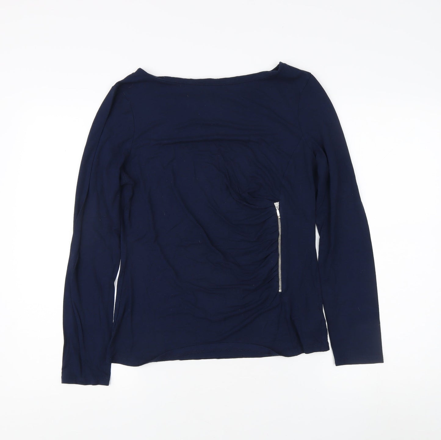 Womens UK Size 12 Phase Eight Blue Basic T-Shirt