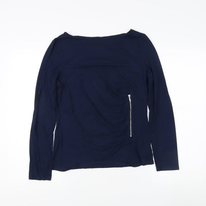 Womens UK Size 12 Phase Eight Blue Basic T-Shirt