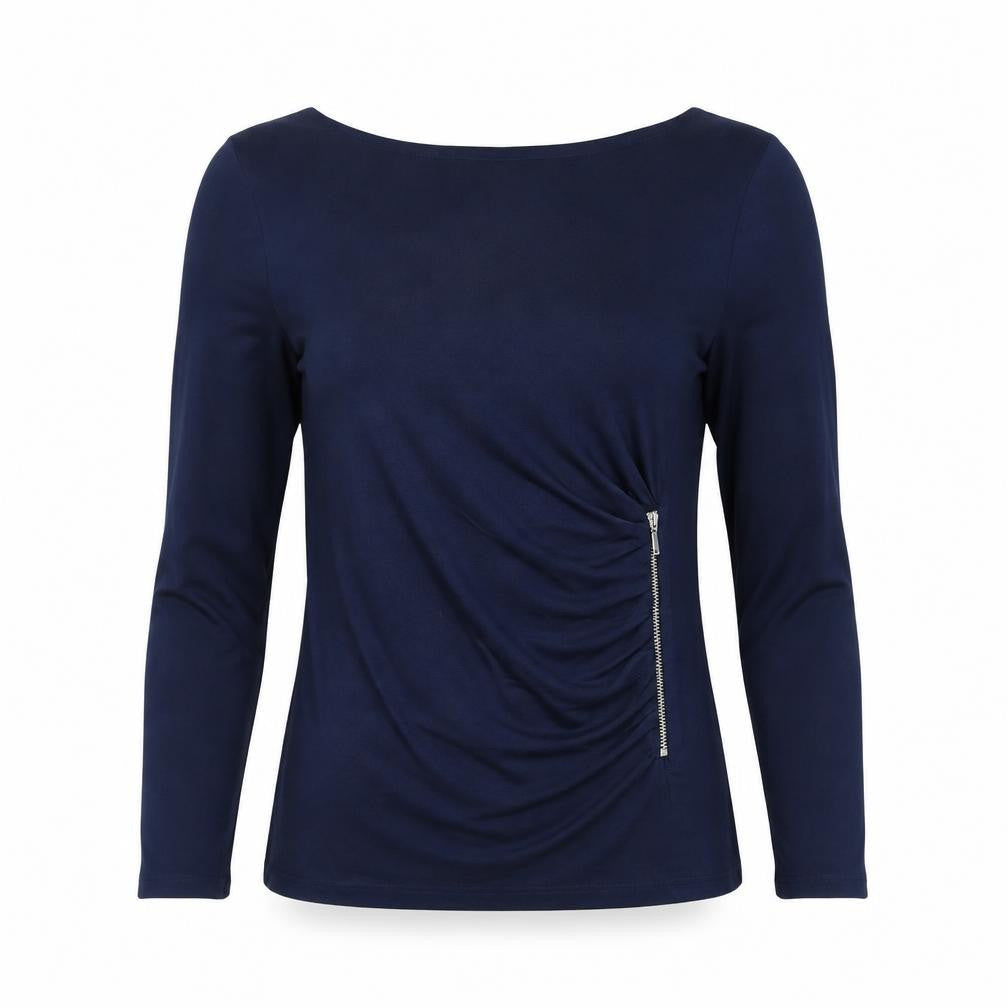 Womens UK Size 12 Phase Eight Blue Basic T-Shirt