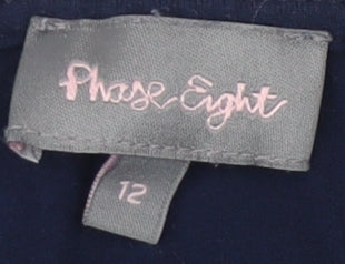 Womens UK Size 12 Phase Eight Blue Basic T-Shirt