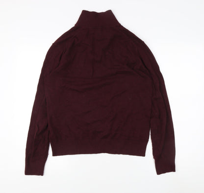 Mens UK Size S Banana Republic Red Henley Sweatshirt