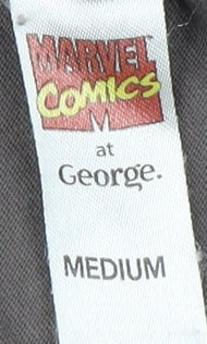 Marvel Men's Grey Graphic T-Shirt, Medium, Comic Style