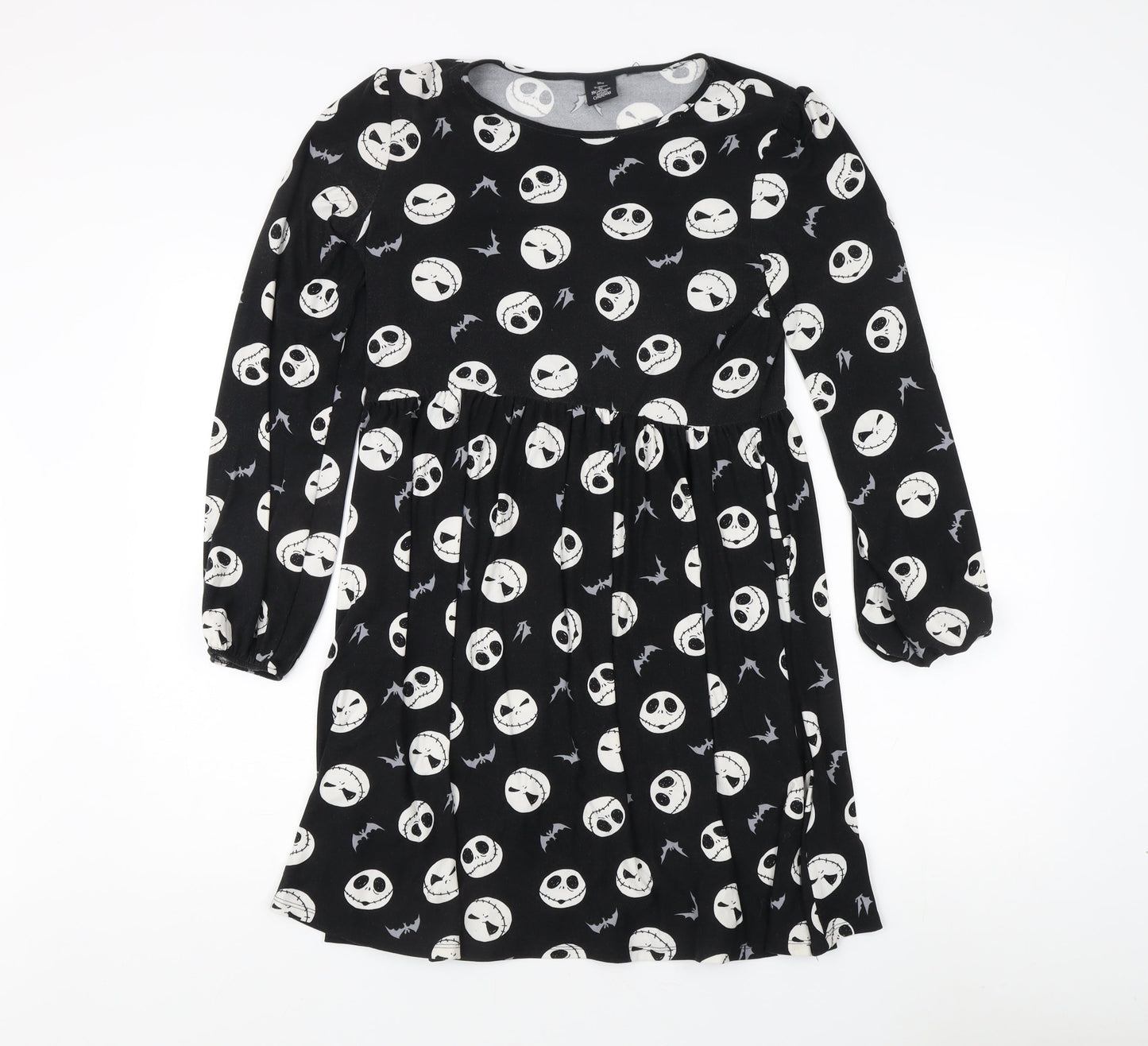 Disney Girls Black Long Sleeve Dress, The Nightmare Before Christmas