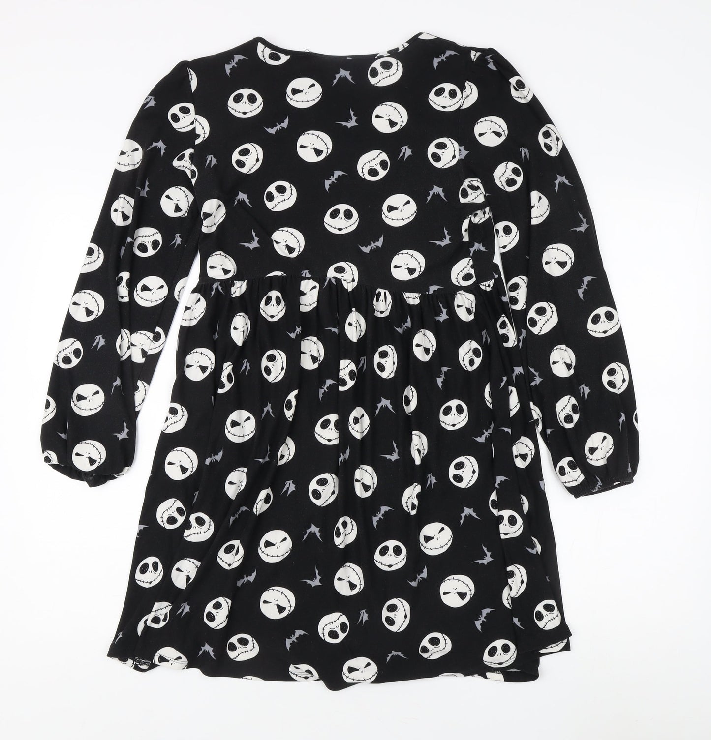 Disney Girls Black Long Sleeve Dress, The Nightmare Before Christmas