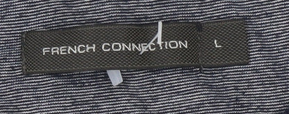 Mens UK Size L French Connection Blue  T-Shirt