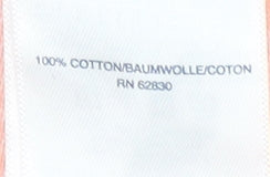 Lands' End Men's Pink S Striped Polo Shirt