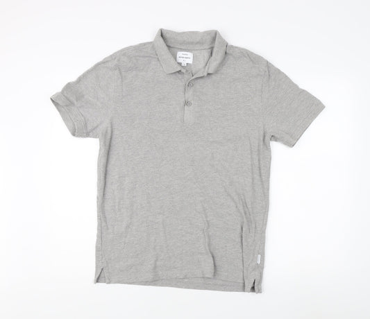 Peter Werth Men's Grey Polo Shirt, Size L, Casual Style
