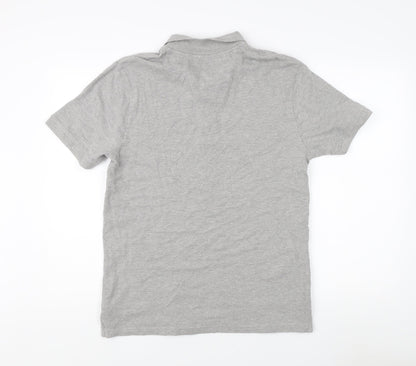 Peter Werth Men's Grey Polo Shirt, Size L, Casual Style