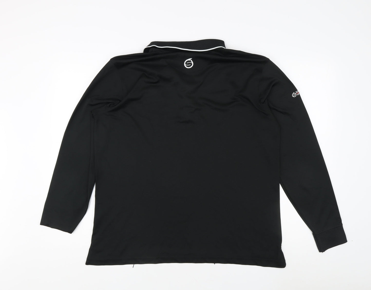 Sunderland of Scotland Men's Black Button-Up Polo, M