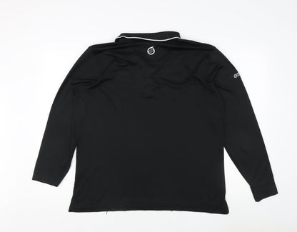 Sunderland of Scotland Men's Black Button-Up Polo, M