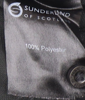Sunderland of Scotland Men's Black Button-Up Polo, M