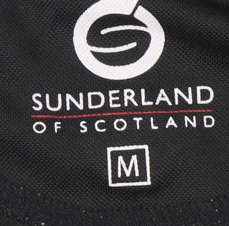 Sunderland of Scotland Men's Black Button-Up Polo, M