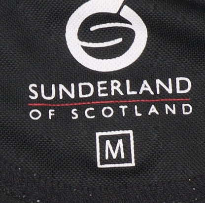 Sunderland of Scotland Men's Black Button-Up Polo, M
