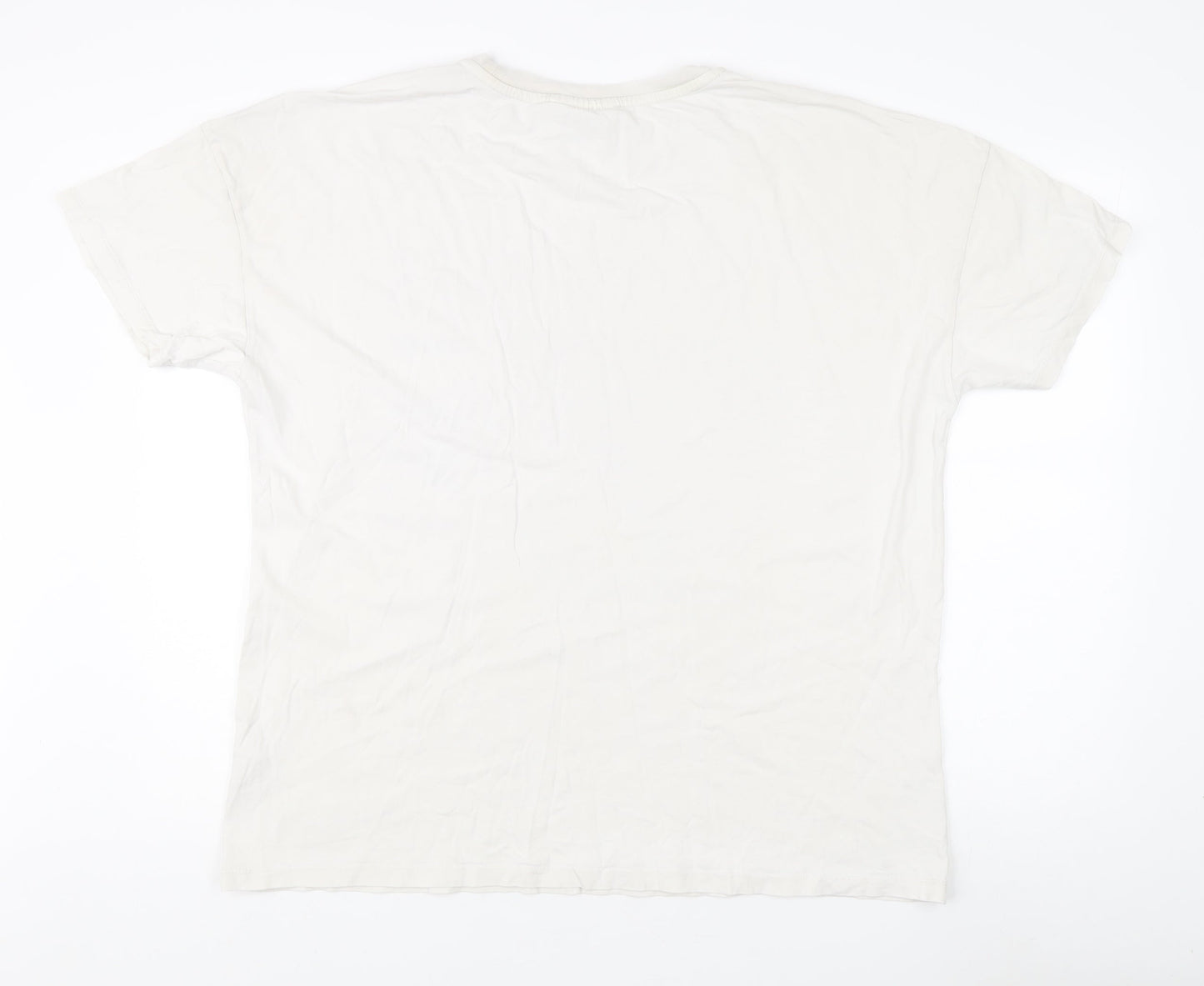 Unisex Adults UK Size XL NBA White Basic T-Shirt