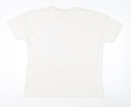 Unisex Adults UK Size XL NBA White Basic T-Shirt