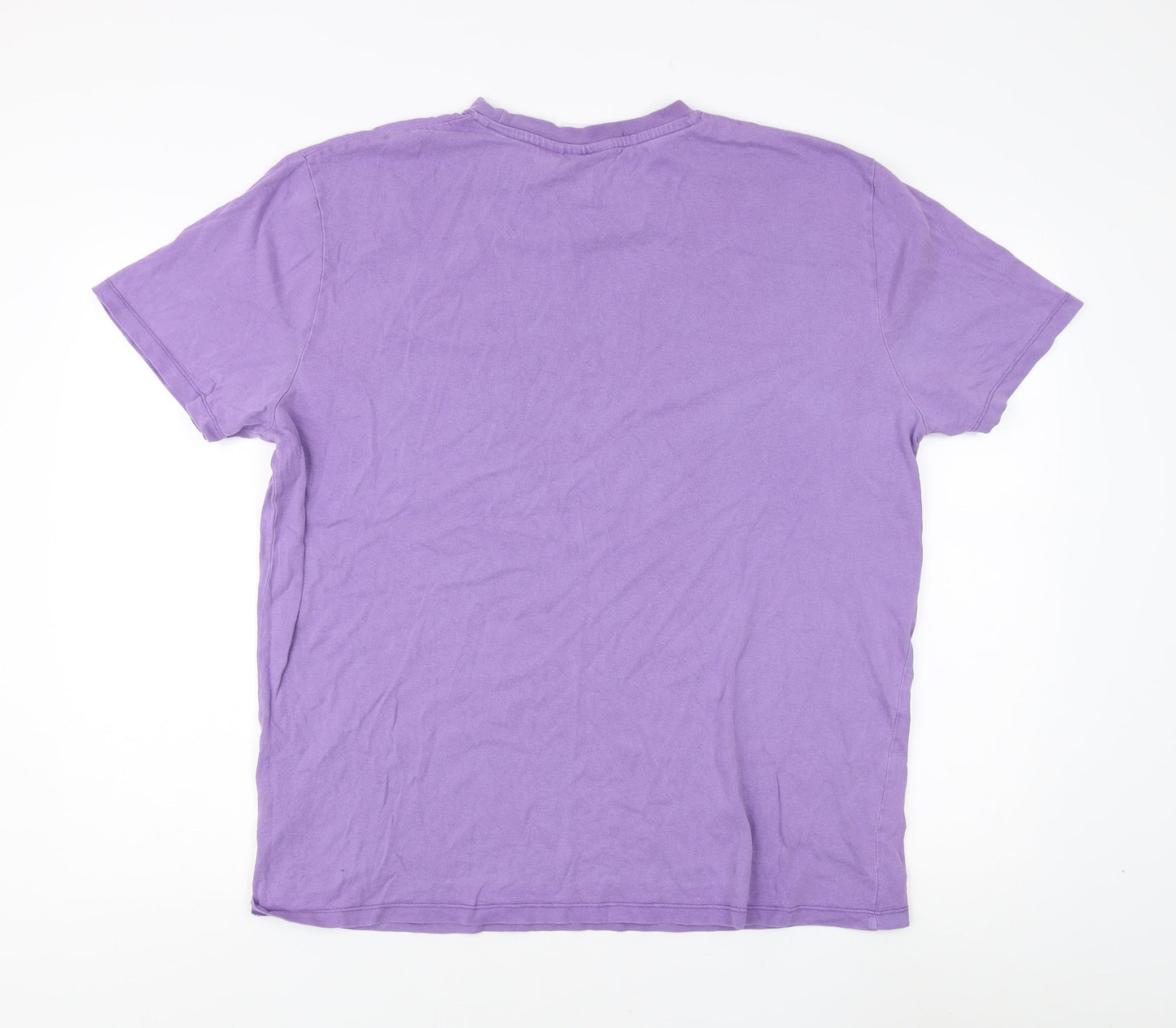 Unisex Adults UK Size XL NBA Purple Basic T-Shirt