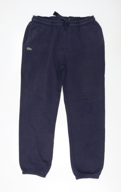 Lacoste Men's Blue Tracksuit Pants - Logo, Casual