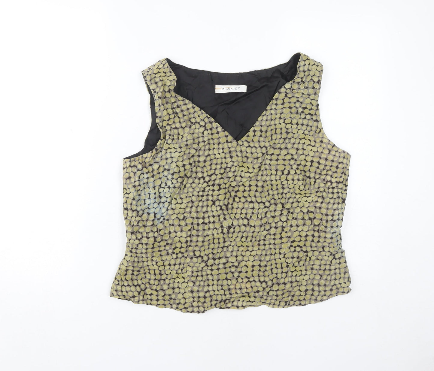 Womens UK Size 14 Planet Multicoloured Basic Blouse