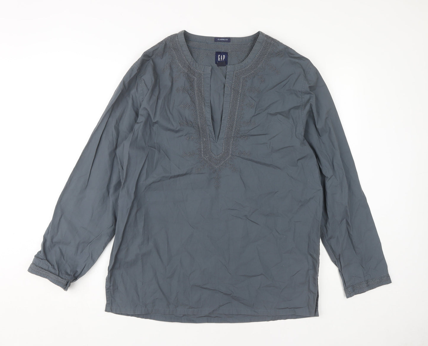 Womens UK Size M Gap Grey Basic Blouse