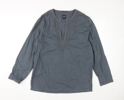 Womens UK Size M Gap Grey Basic Blouse