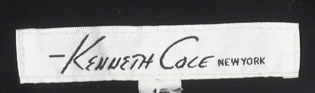 Kenneth Cole Women's Black Dress Size 16 Sleeveless Zip