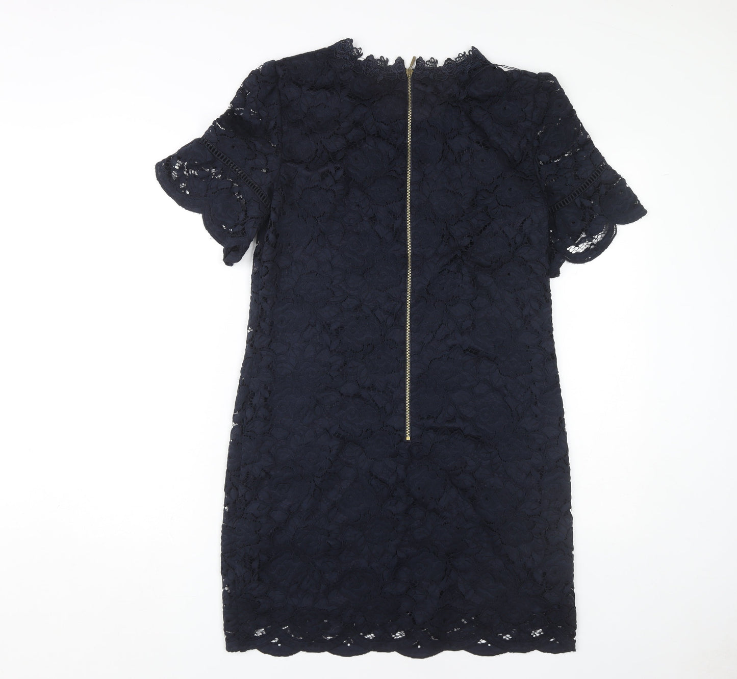 Oasis Women's Blue Lace Sheath Dress UK 10 Cocktail