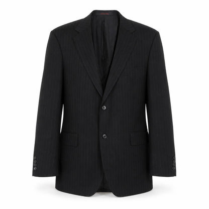 Jeff Banks Men's Black Striped Blazer 44R