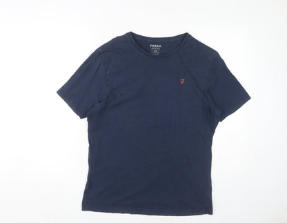Mens UK Size L Farah Blue  T-Shirt
