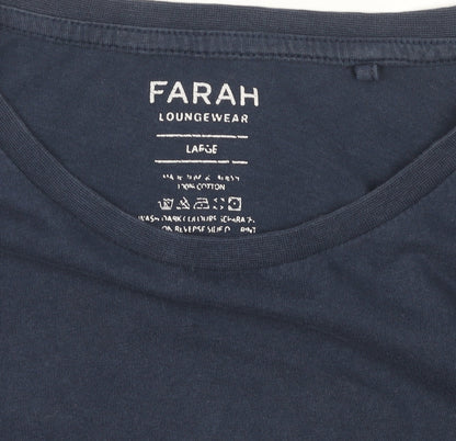 Mens UK Size L Farah Blue  T-Shirt