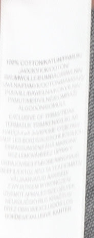 Jasper Conran Men's Grey Cotton Polo Shirt Size M