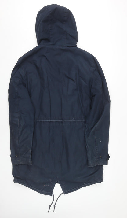 Mens UK Size M Original Penguin Blue Parka Coat