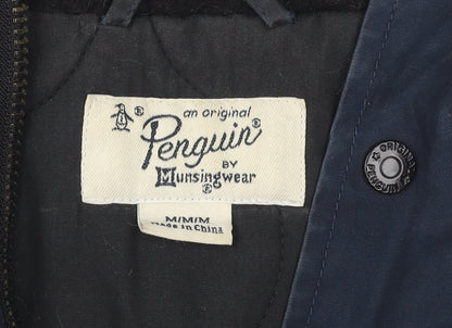 Mens UK Size M Original Penguin Blue Parka Coat