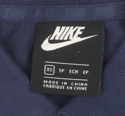 Nike Men's Blue XS Polo Shirt, Short Sleeve Casual