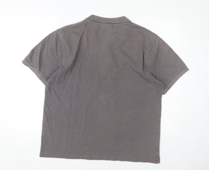 DKNY Men's Grey 2XL Polo Short Sleeve Casual